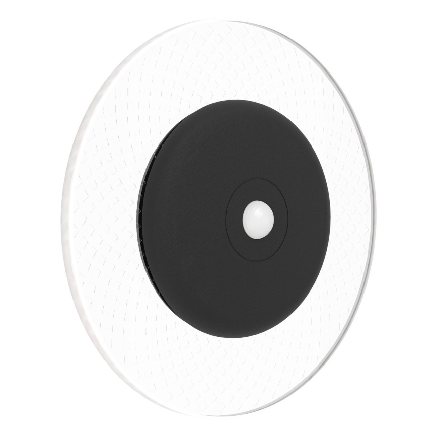 Eglo - LED RGBW dimbare oplaadbare wandlamp met bewegings- en schemersensor LED/5V 2000 mAh zwart + afstandsbediening