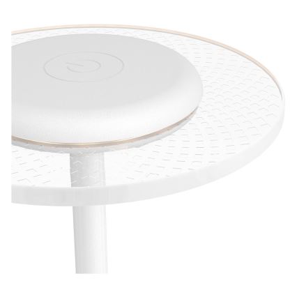 Eglo - LED RGBW dimbare oplaadbare aanraaktafellamp LED/5V 2000 mAh wit