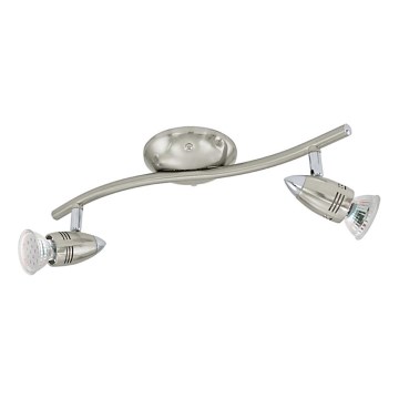 Eglo 78023 - LED spot MAGNUM 2xGU10/3W/230V 3000K mat chroom