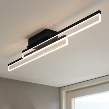 Eglo 780433 - LED plafondlamp voor badkamer YANGUAS 2xLED/11W/230V 3000K IP44 zwart