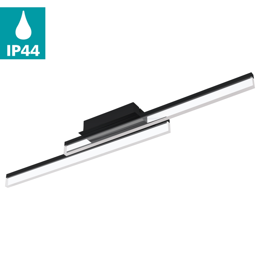 Eglo 780433 - LED plafondlamp voor badkamer YANGUAS 2xLED/11W/230V 3000K IP44 zwart