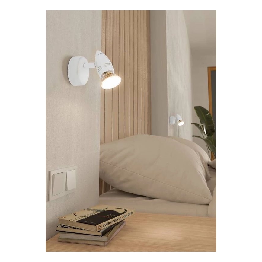 Eglo 780447 - LED Wandspot SABADELL 1xGU10/2,8W/230V 3000K wit