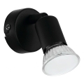 Eglo 780457 - LED Wandspot ESCALERA 1xGU10/2,8W/230V 3000K zwart