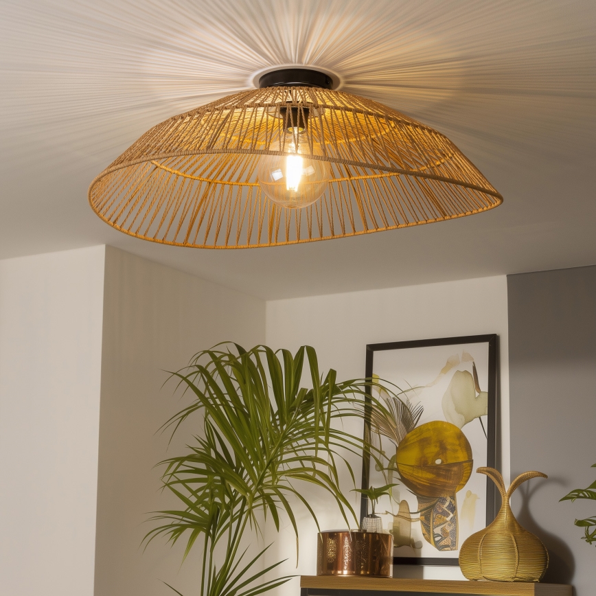 Eglo 781098 - Vervangende lampenkap voor KERIA-armatuur Ø 70 cm, bruin