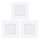 Eglo 78196 - Set van 3 LED-inbouwspots FUEVA, 2,7W, 230V, 8,5x8,5 cm