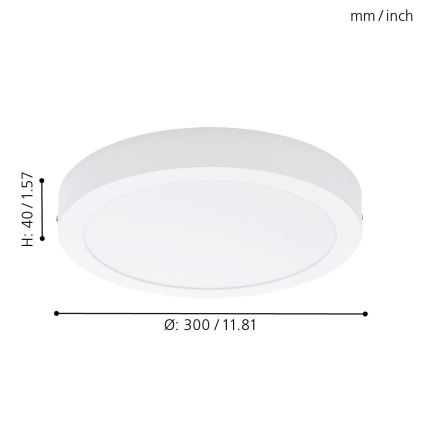 Eglo 78203 - LED Plafondlamp FUEVA LED/22W/230V