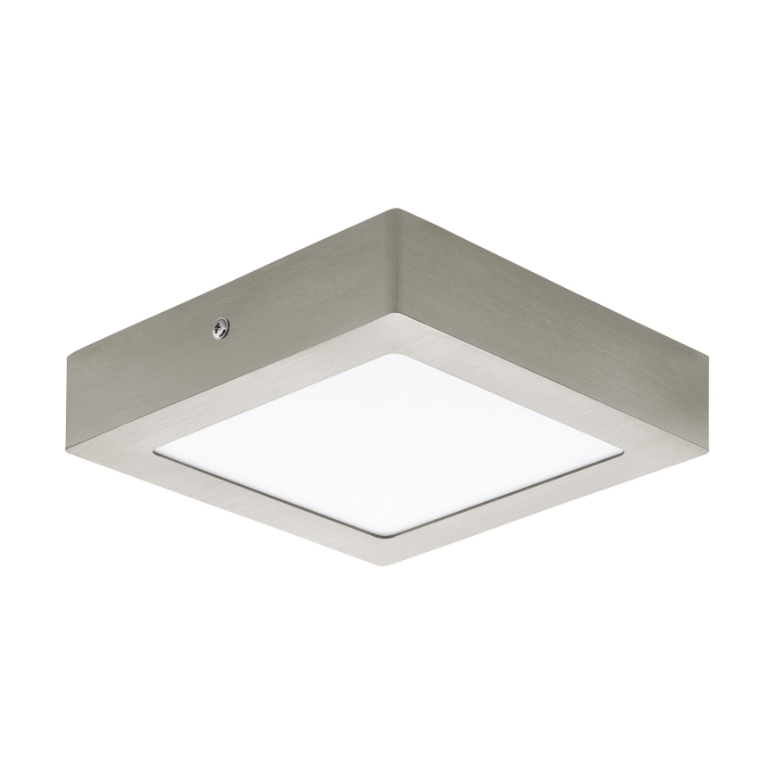 Eglo 78215 - FUEVA LED-plafondlamp, 10,9 W, 230 V, 17 x 17 cm, mat chroom