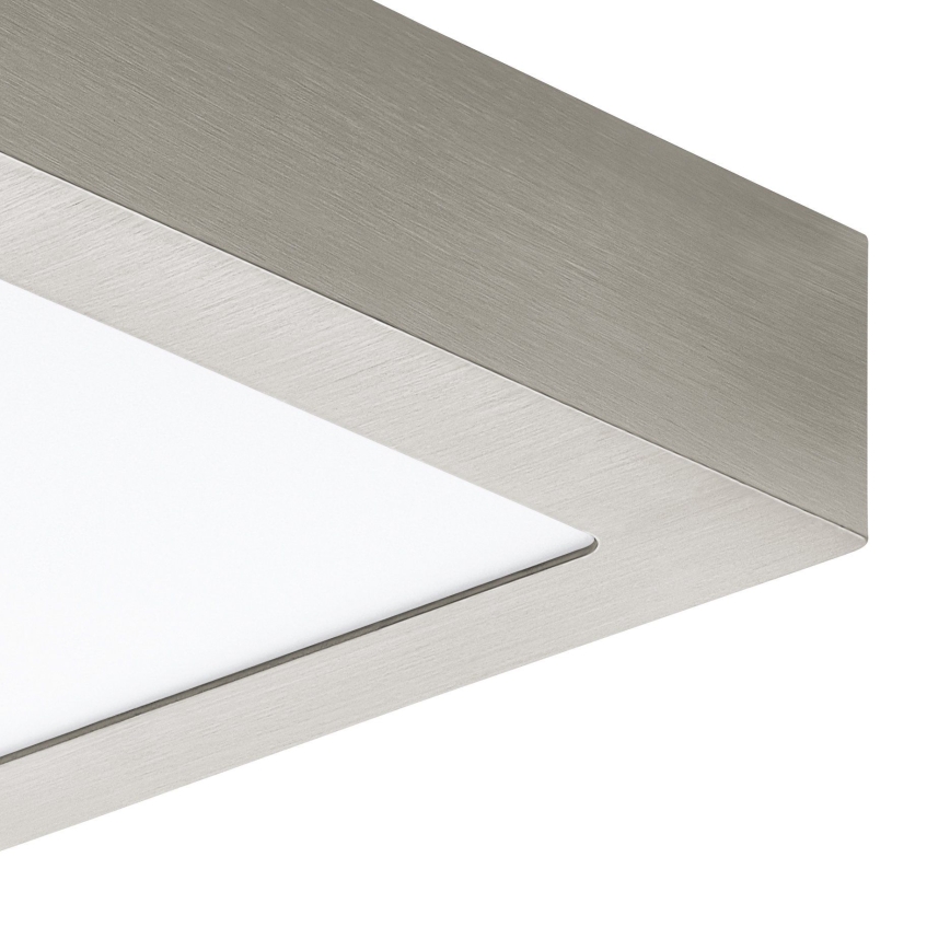 Eglo 78215 - FUEVA LED-plafondlamp, 10,9 W, 230 V, 17 x 17 cm, mat chroom