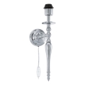 Eglo 78317 - Wandlamp BEDWORTH 1xE27/60W/230V glanzend chroom