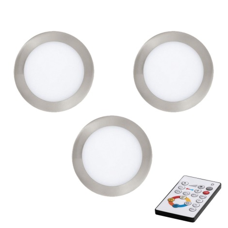 Bedenk plein Potentieel Eglo 78661 - SET 3x Dimbare LED Inbouw Plafond Lamp TINUS LED/6W/230V +  afstandsbediening | Lampenma