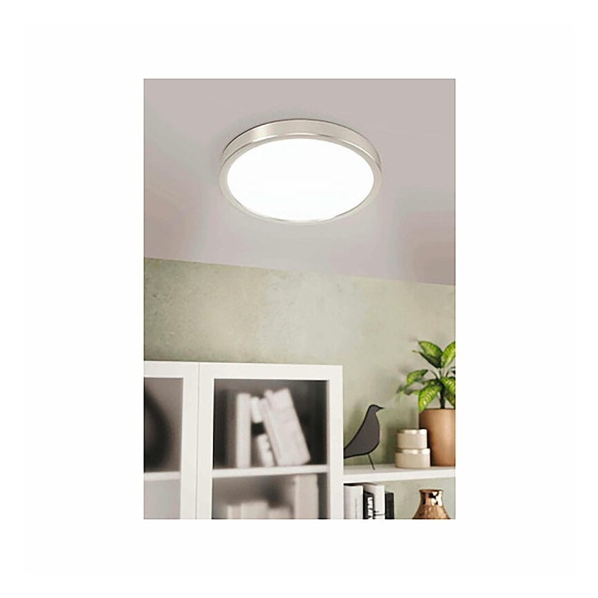 Eglo 78674 - LED plafondlamp FUEVA LED/20,5W/230V Ø 28,5 cm mat chroom
