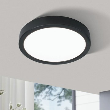 Eglo 78676 - LED plafondlamp FUEVA LED/17W/230V Ø 21 cm zwart