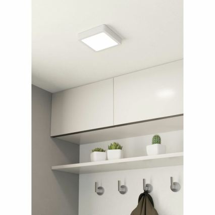 Eglo 78678 - LED plafondlamp FUEVA LED/11W/230V 16x16 cm wit