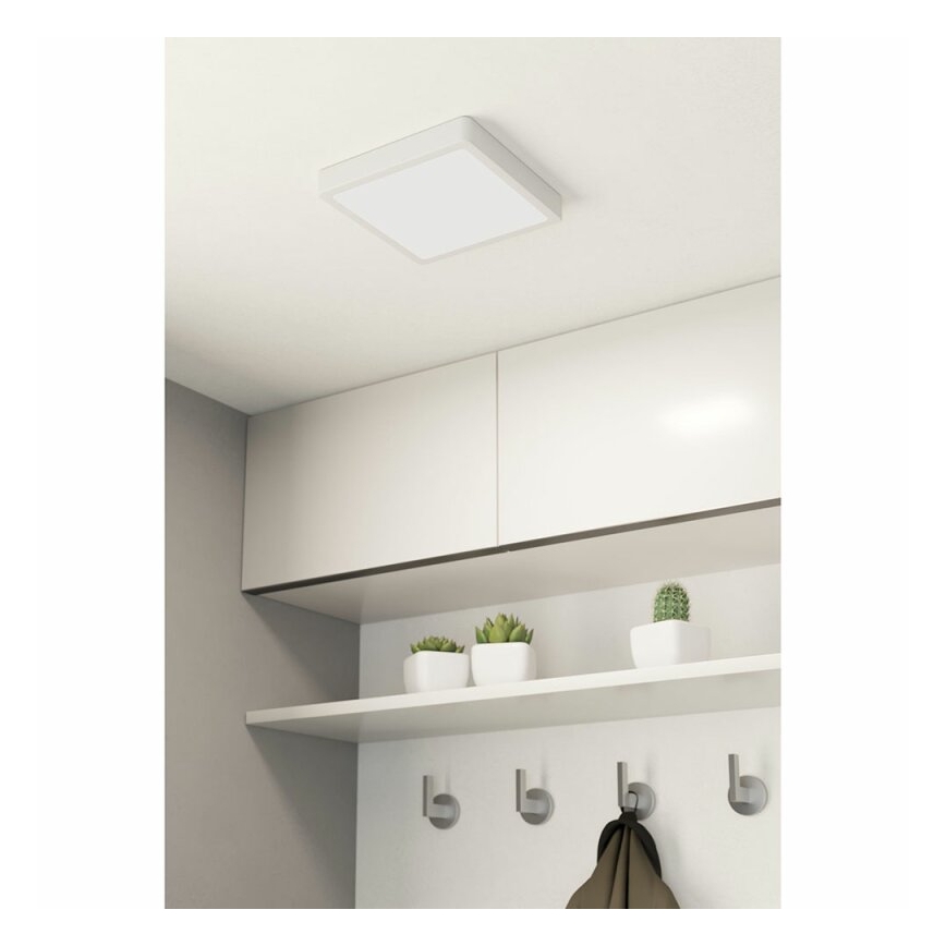 Eglo 78679 - LED plafondlamp FUEVA LED/17W/230V 21x21 cm wit