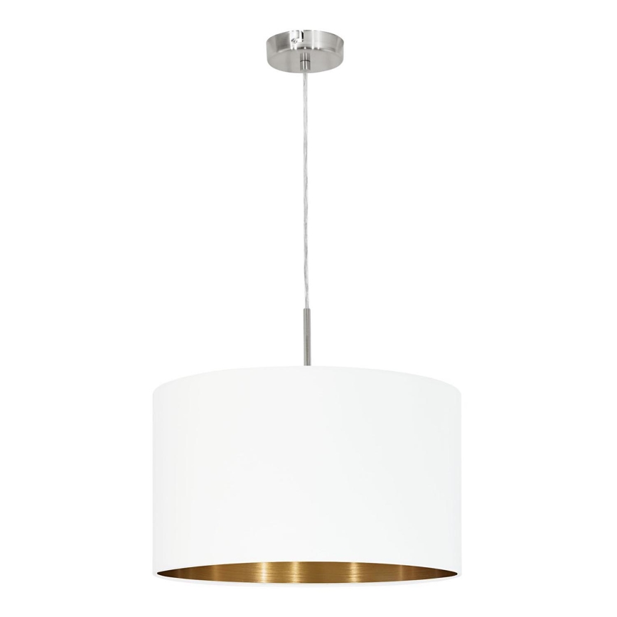 Eglo 78695 - Hanglamp aan een koord PASTERI 1xE27/60W/230V wit