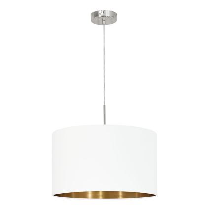 Eglo 78695 - Hanglamp aan kabel PASTERI 1xE27/60W/230V wit