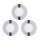 Eglo 78733 - Set van 3 LED-inbouwspots voor badkamer FUEVA 1xLED/2,7W/230V IP44 Ø 8,5 cm