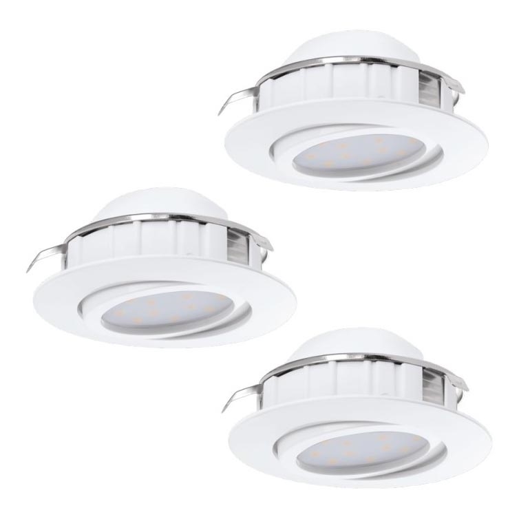 Eglo 78755 - SET 3x LED Hang plafondverlichting PINEDA 1xLED/6W/230V 3000K wit