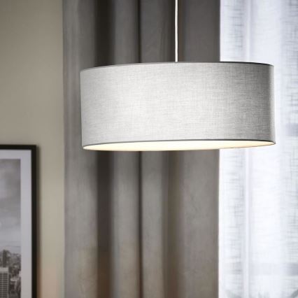 Eglo 79067 - Hanglamp aan een koord SITIA 3xE27/60W/230V grijs