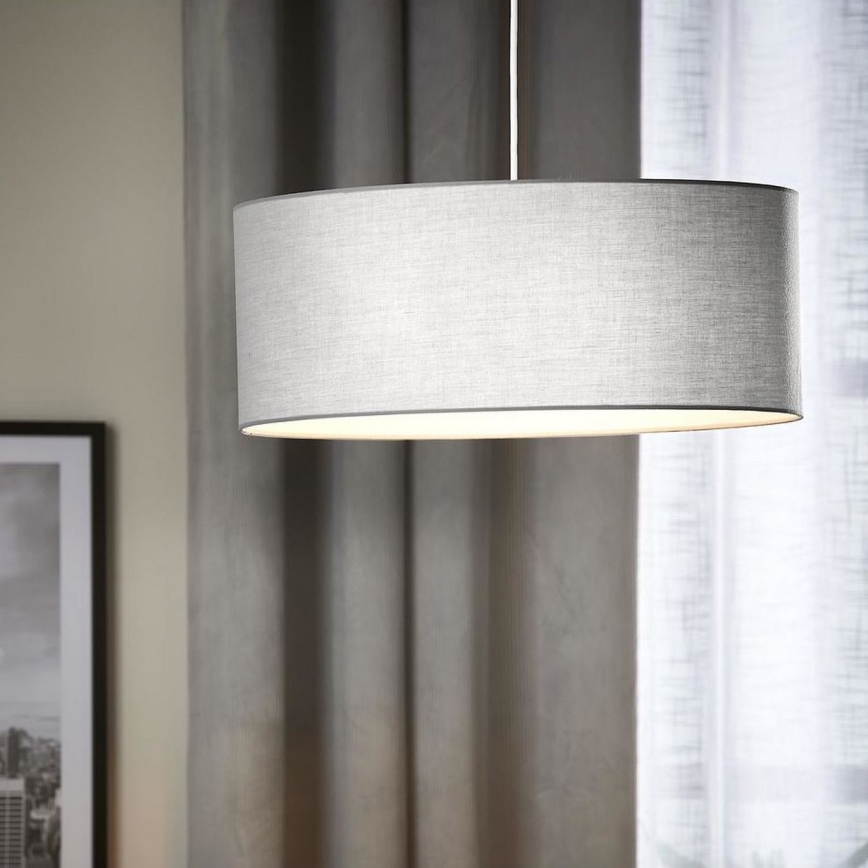 Eglo 79067 - Hanglamp aan een koord SITIA 3xE27/60W/230V grijs