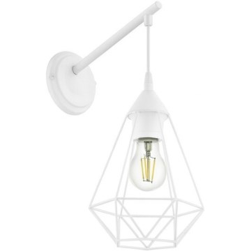 Eglo 79084 - Wandlamp BYRON 1xE27/60W/230V wit