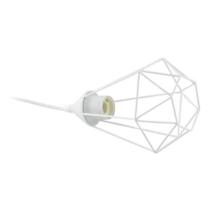 Eglo 79085 - Tafellamp met stekker BYRON 1xE27/60W/230V wit