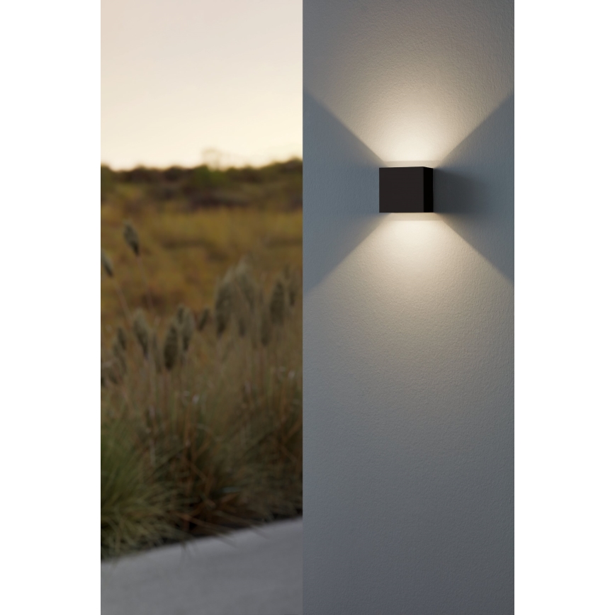 Eglo 79215 - LED Wandlamp voor buiten CALPINO 2xLED/3,3W/230V 3000K IP54 zwart