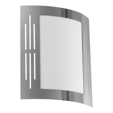 Eglo 79282 - Wandlamp voor buiten CITY 1xE27/60W/230V glanzend chroom IP44