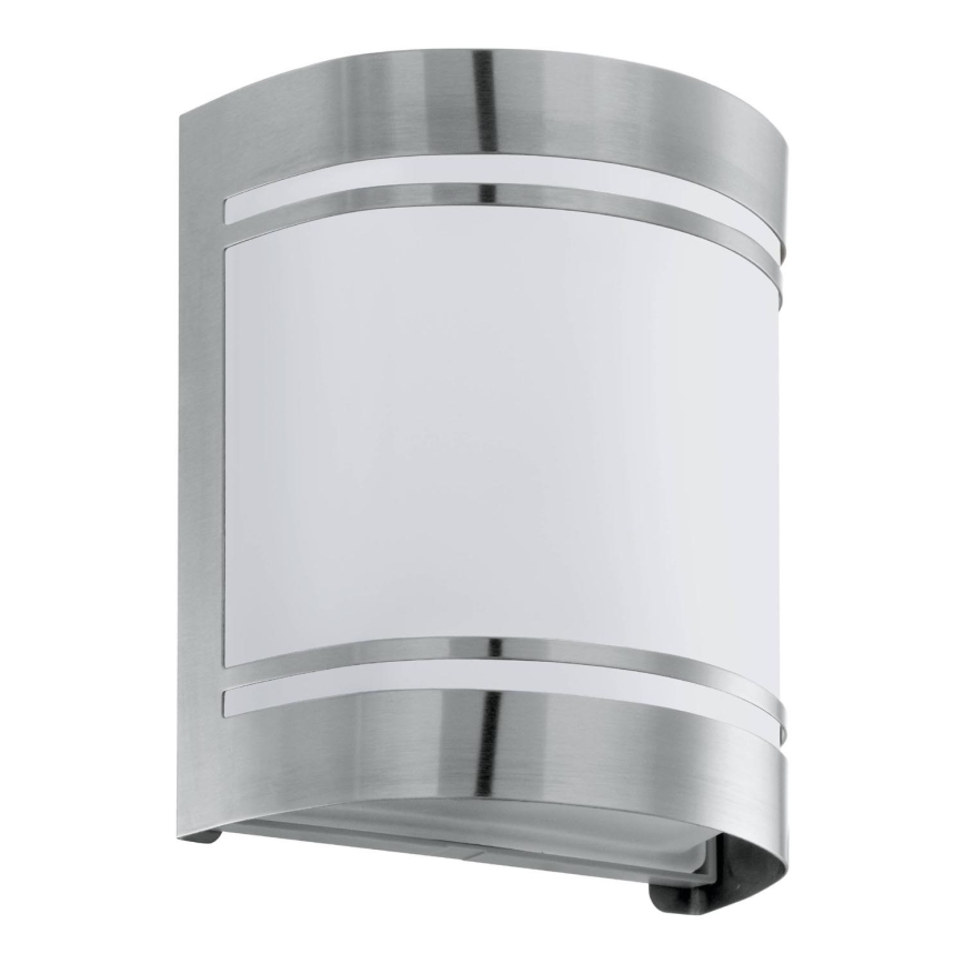 Eglo 79283 - Wandlamp voor buiten CERNO 1xE27/40W/230V glanzend chroom IP44