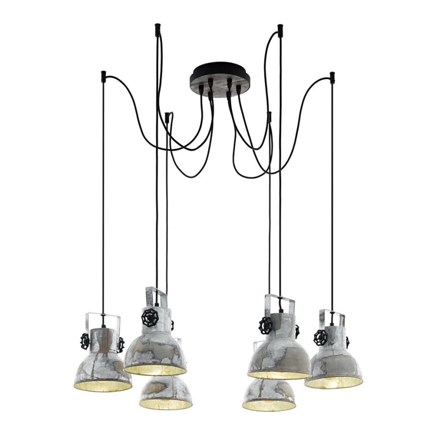 Eglo 79364 - Hanglamp aan koord BARNSTAPLE 6xE27/40W/230V