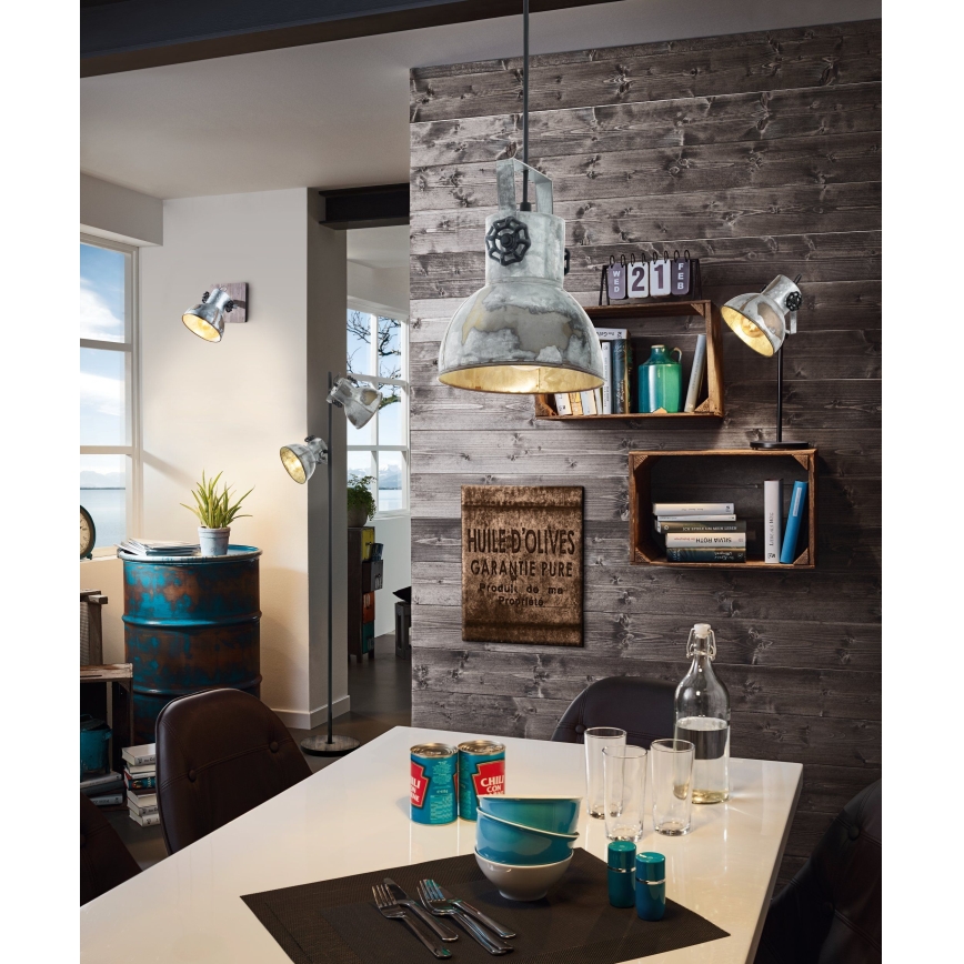 Eglo 79369 - Vloerlamp BARNSTAPLE 2xE27/40W/230V