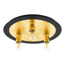 Eglo 79451 - Plafondlamp BONASORT 3xE27/60W/230V goud