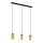 Eglo 79461 - Hanglamp aan kabel BOLSANO 3xE27/28W/230V goud/zwart
