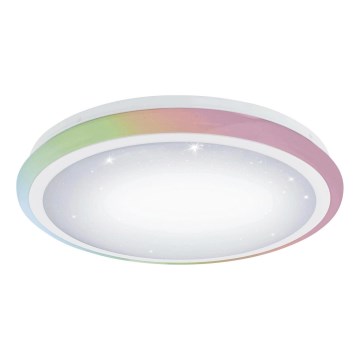 Eglo 79512 - RGB-LED dimbare plafondlamp LIPARI LED/24W/230V + afstandsbediening