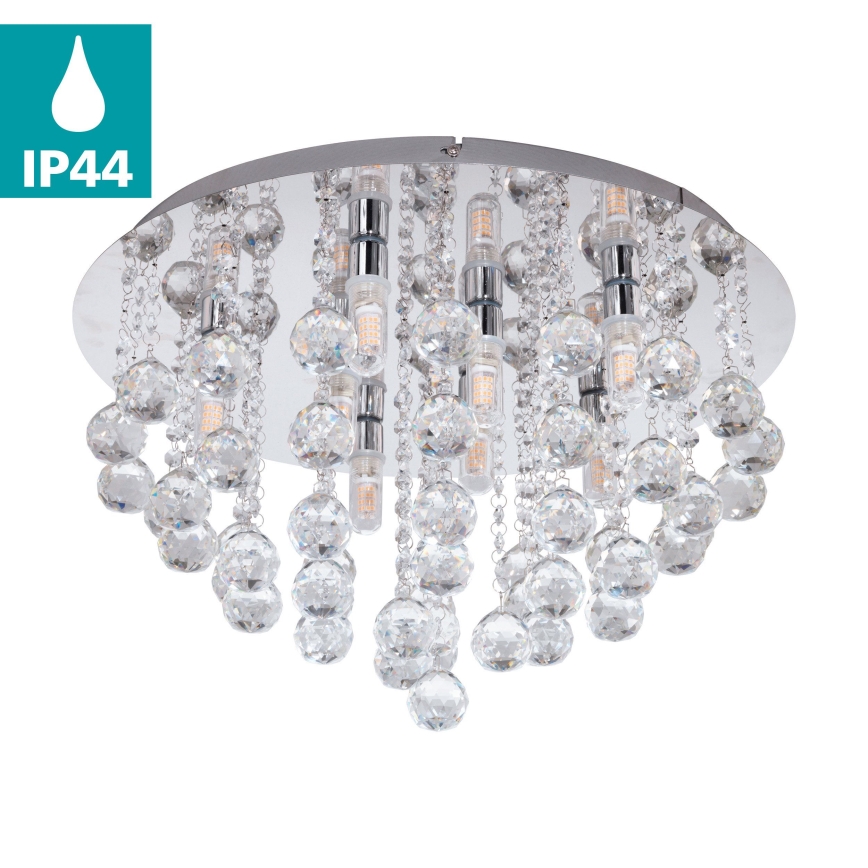 Eglo 79516 - LED Badkamer plafondlamp MONTEPRANDONE 8xG9/3W/230V IP44 glanzend chroom