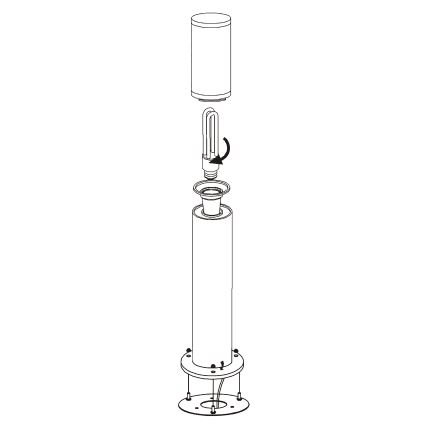 EGLO - Buitenlamp 1xE27/15W/230V IP65
