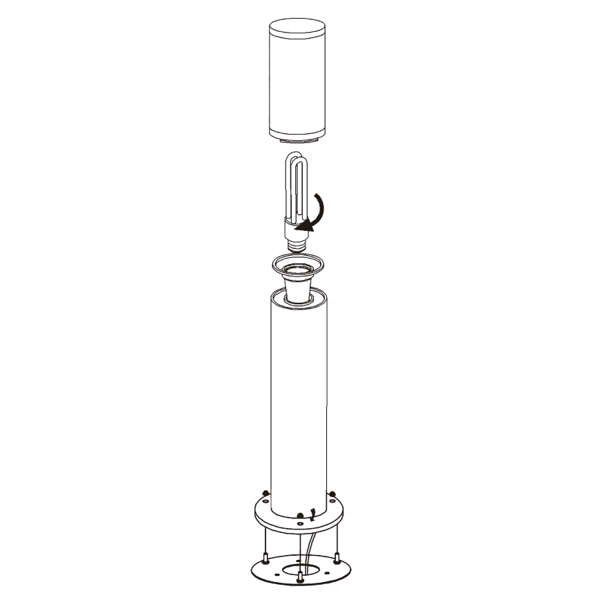 EGLO - Buitenlamp 1xE27/15W/230V IP65