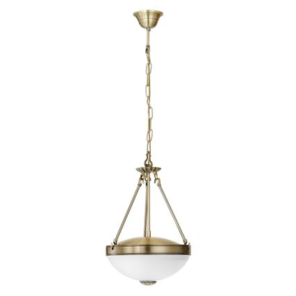 EGLO - Hanglamp aan een ketting 2xE27/60W/230V brons