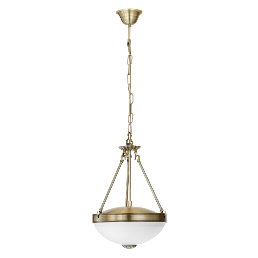 EGLO - Hanglamp aan een ketting 2xE27/60W/230V brons