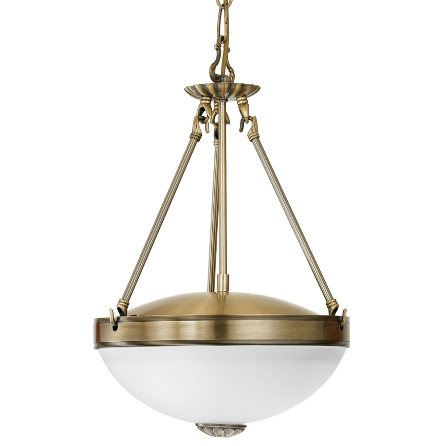 EGLO - Hanglamp aan een ketting 2xE27/60W/230V brons