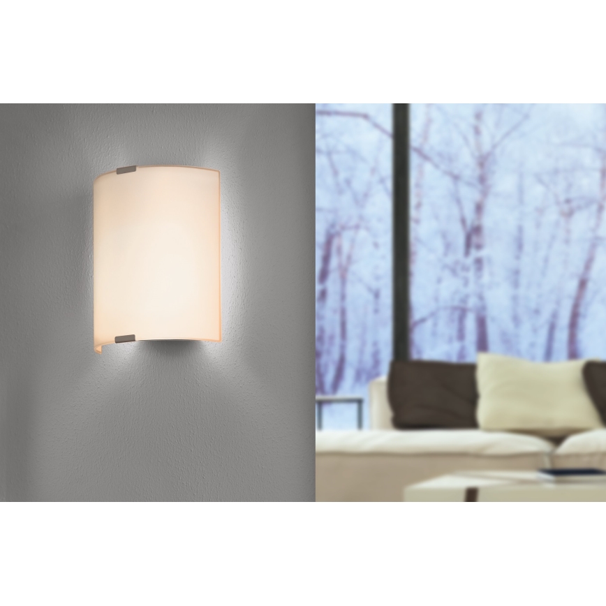 EGLO - Plafondwandlamp 1xE27/60W wit