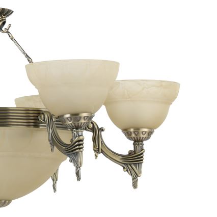 EGLO - Hanglamp aan ketting 9xE14/60W alabaster glas