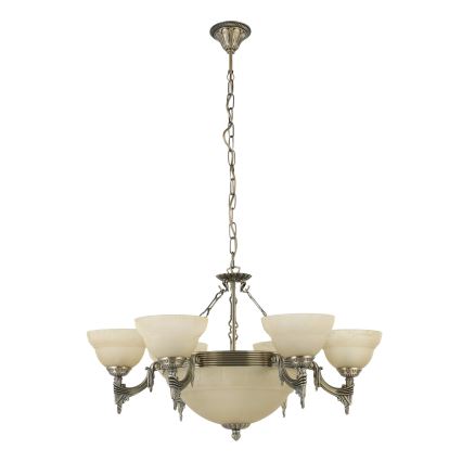 EGLO - Hanglamp aan ketting 9xE14/60W alabaster glas