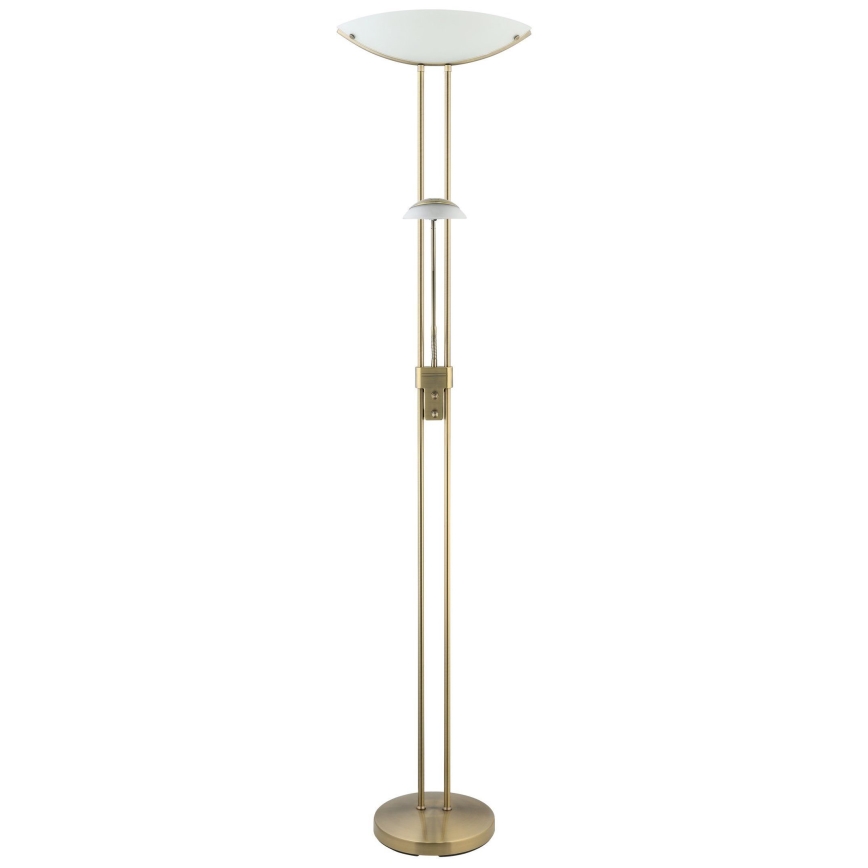 EGLO - Dimbare staande lamp BAYA 1xR7s/230W + 1xG9/33W brons