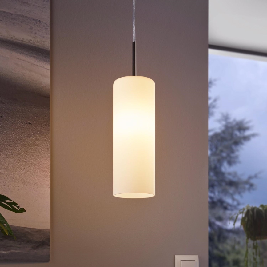 EGLO 85977 - Hanglamp aan koord TROY 3 1xE27/60W wit