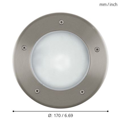 EGLO - Oprit verlichting voor buiten 1xE27/15W/230V IP67