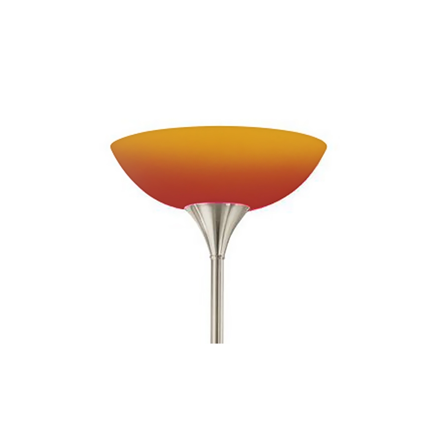 EGLO - Staande lamp 1xE27/60W + 1xE14/25W mat nikkel