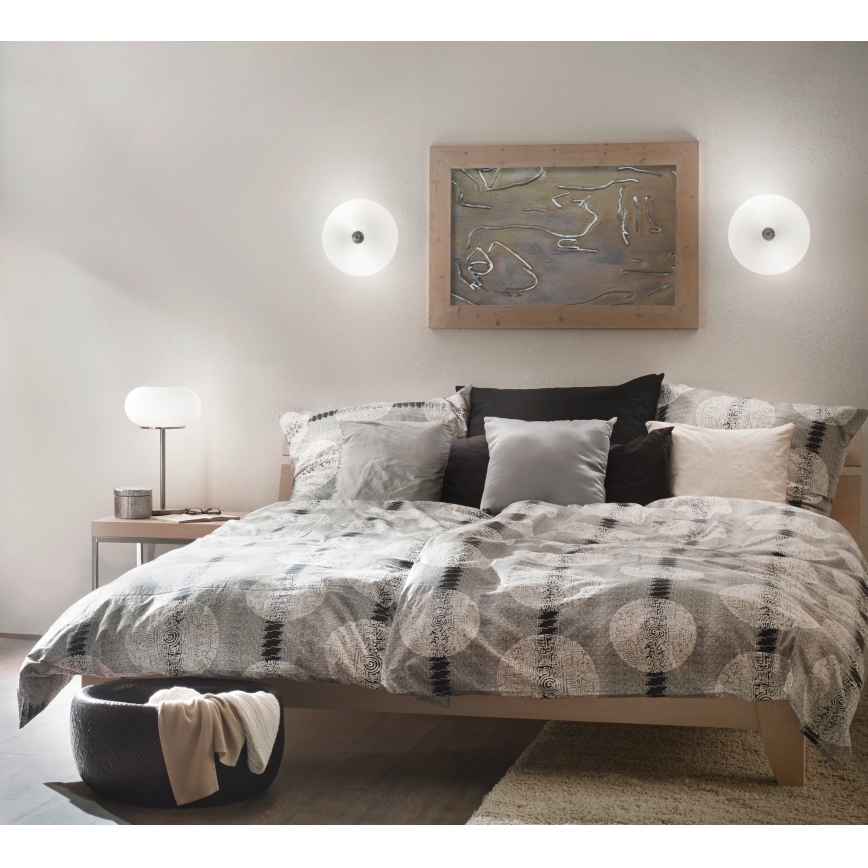 EGLO - Plafondlamp OPTICA 2xE27/60W/230V opaalglas diameter 35 cm