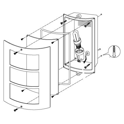 EGLO - Buiten wandlamp 1xE27/15W/230V IP44