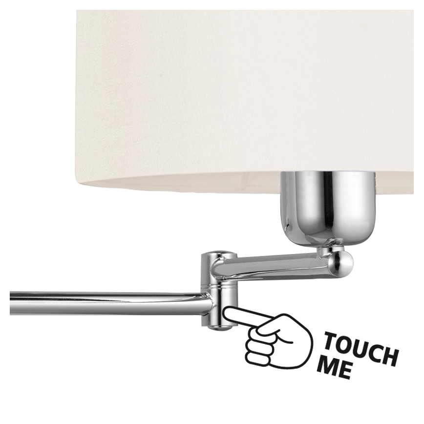 EGLO - Dimbare wandlamp 1 x E27/60W wit